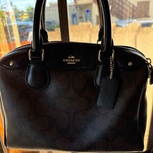 Coach Black Signature Mini Bag